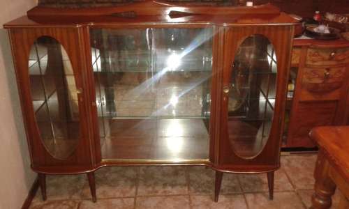 Lovely Retro Style Wooden Glass Display Cabinet