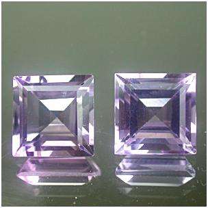 Certified Pair Top AA 0.59ct 4mm Amethysts
