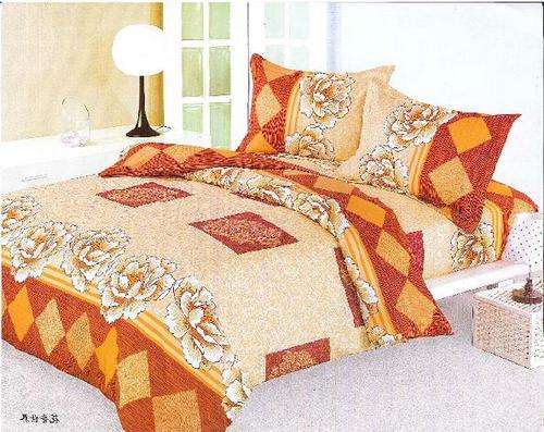 Double Bed Duvet Cover Set - 6 Pieces - Seersucker Cotton Feel