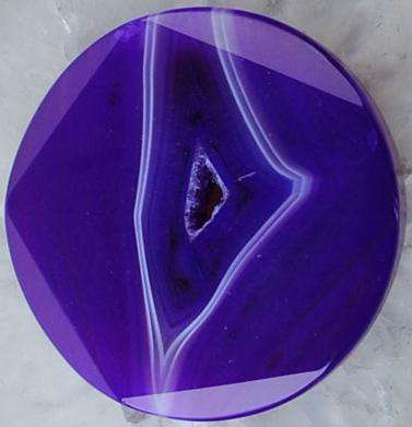 STUNNING PURPLE GEODE AGATE - 132.45 cts