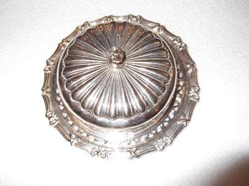 LOVELY SILVER PLATED BUTTER DISH