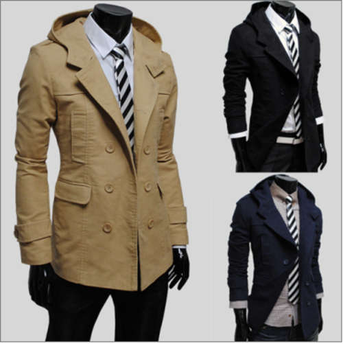 Men's hooded Coat