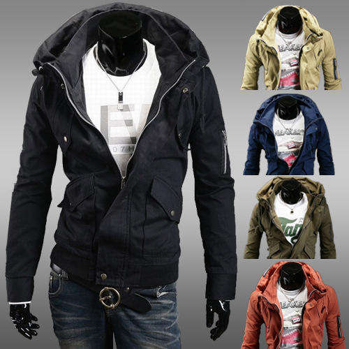 Men's Hooded Zipper Jacket