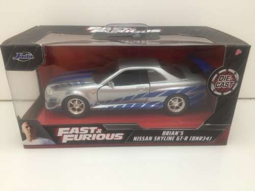 JADA Fast and Furious Brian`s Nissan Skyline GT-R (BNR34) - Scale 1:32