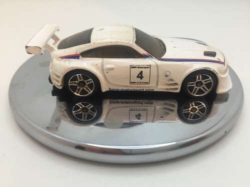 Hotwheels BMW  Z4 M coupe - White racing livery  - Loose / Uncarded - Playworn - Fair condition.