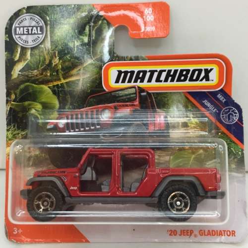 Matchbox `20 Jeep Gladiator - Red - Carded - Excellent condition