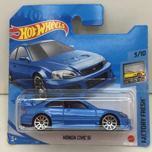Hotwheels Honda Civic SI -  Blue - Carded - Excellent condition