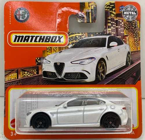 Matchbox 2016 Alfa Romeo Giulia - Pearl White - Carded - Perfect condition