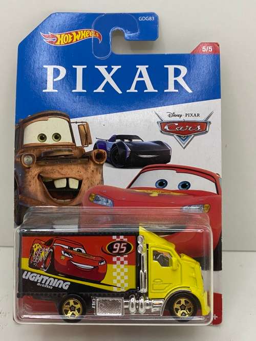 Complete Hotwheels PIXAR theme set ( 5 off in the set ) - Carded, perfect condition