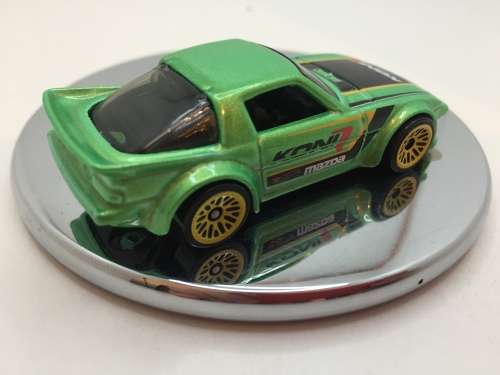 Hotwheels Mazda RX-7 -Green / Koni Livery - Loose / Un Carded - Excellent condition