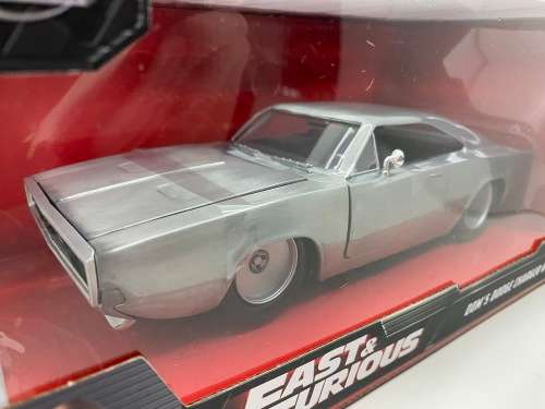 Jada Fast and Furious Doms Stainless steel Dodge Charger - Scale 1:24 - Perfect condition