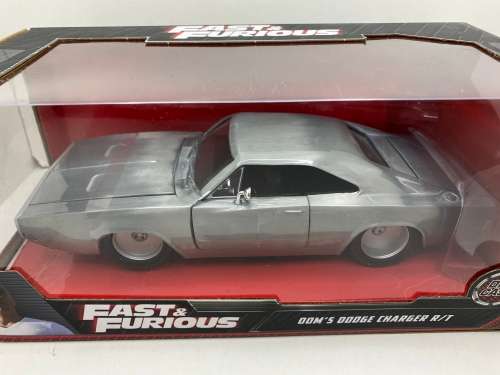 Jada Fast and Furious Doms Stainless steel Dodge Charger - Scale 1:24 - Perfect condition