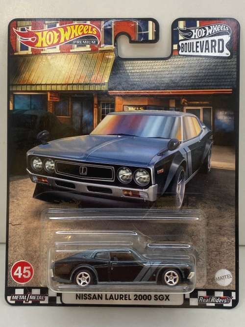 Hotwheels Premium Real Rider - Nissan Laurel 2000 SGX - Black - Boulevard #45