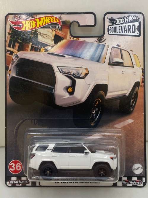 Hotwheels Premium Real Rider - `18 Toyota 4Runner - White - Boulevard #36