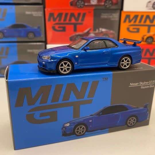 MINI GT - Nissan Skyline GT-R (R34) Bayside Blue - #341