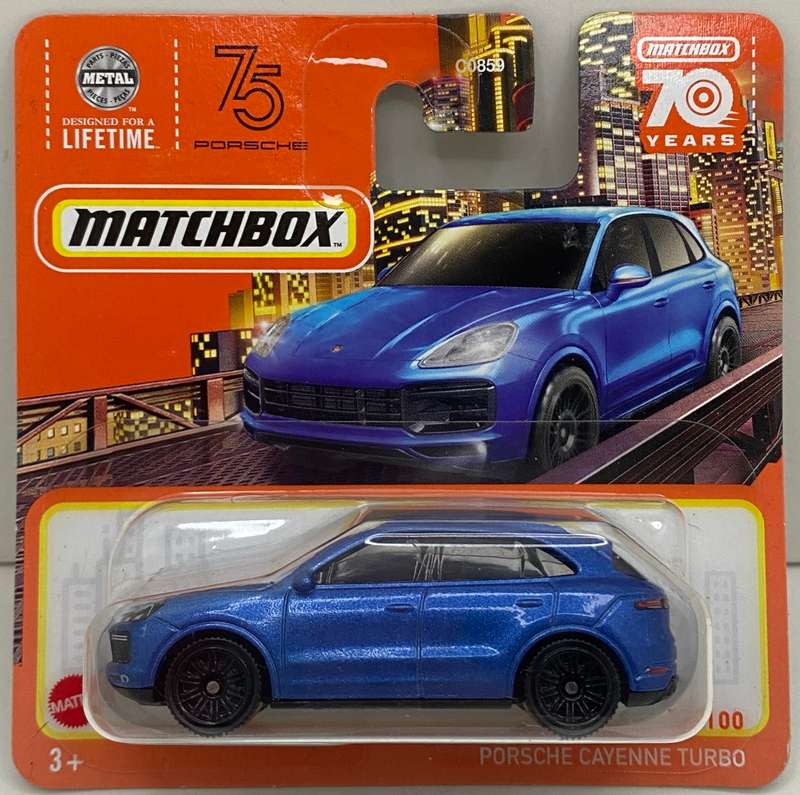 Matchbox Porsche Cayenne Turbo - Blue - Carded