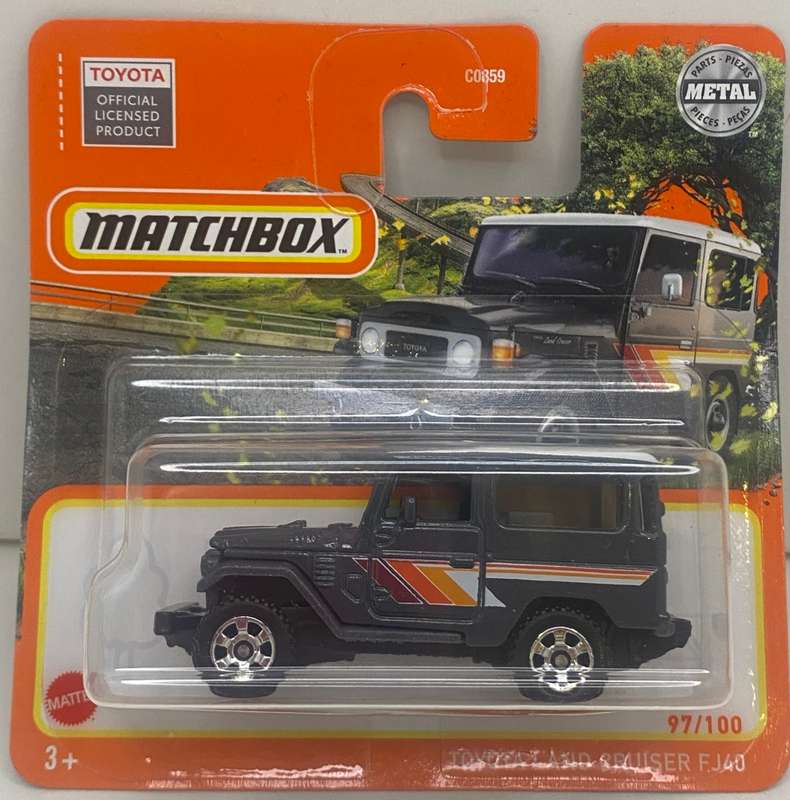 Matchbox Toyota Land Cruiser FJ40 - Grey - Carded.