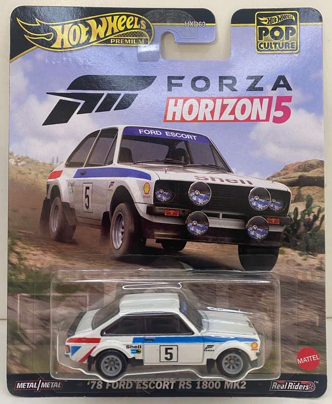 Hotwheels Premium Real Rider - `78 Ford Escort RS 1800 MK2 - White - Pop Culture