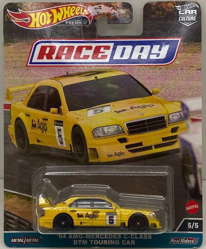 Hotwheels Premium Real rider - Mercedes Benz C Class AMG DTM Touring  - Brand new condition - Carded
