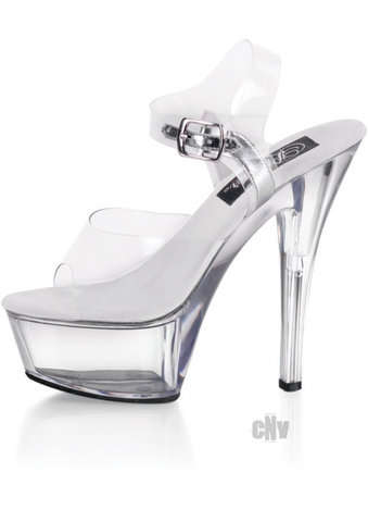 Pleaser Flair 408 Clear Sandal Size US 9