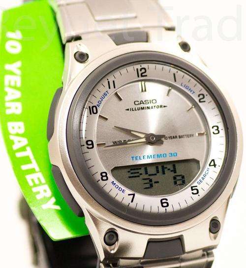 Casio Sport Watch - 10 Year Battery , 30 Page Databank , 50M WR , 29 times zones , 3 Alarms