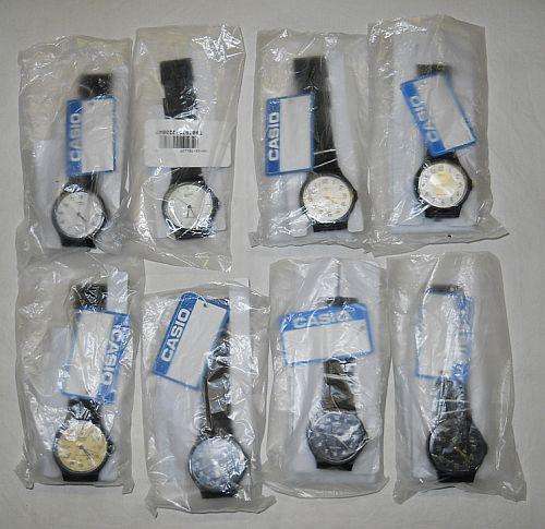 $ WHOLESALE $ 8 X CASIO ANALOG WATCHES - MAKE EXTRA $$$