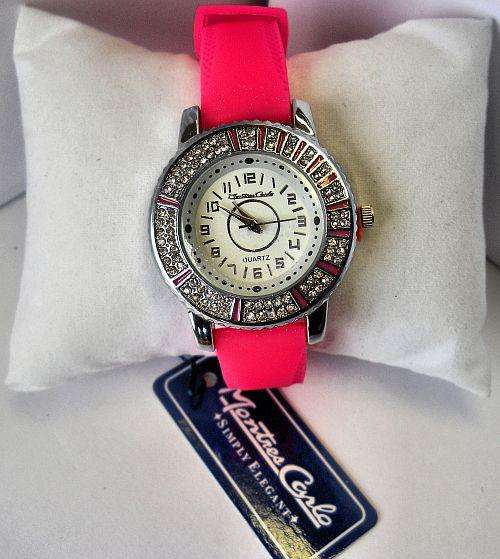 MONTRES CARLO- Brand New Womans Quartz Watch With Silicone Band