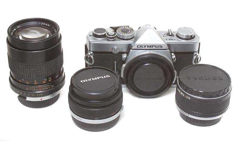 Vintage Olympus OM1n camera joblot ** excellent working condition **
