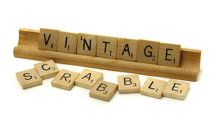 Vintage Wooden Scrabble game ** complete**