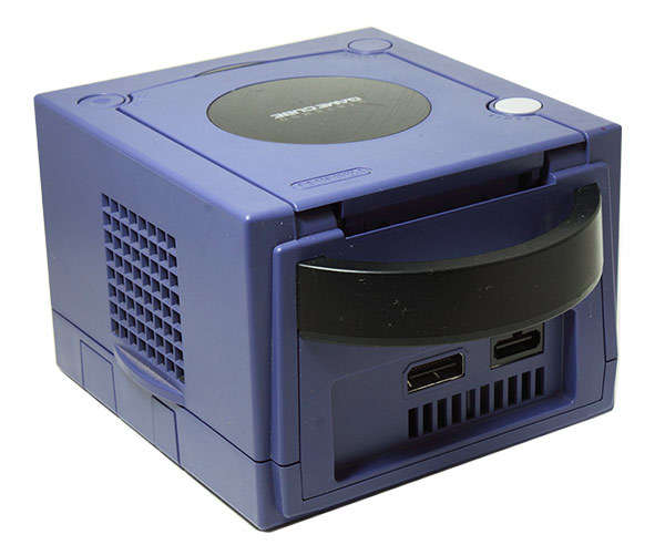 nintendo game cube and controllers