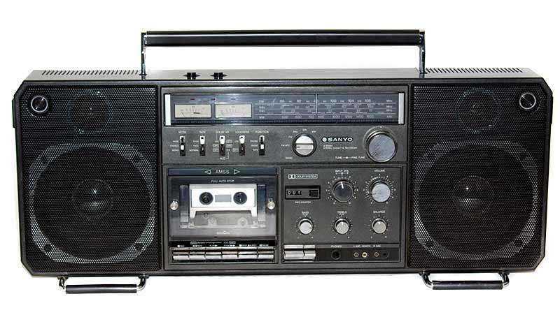 Sanyo M9998K "Ghetto blaster" from 1979   ***Great sound , Cosmetically as new ! )