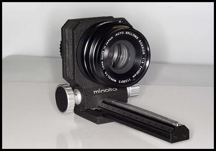 ROKKOR 100mm MACRO LENS BELLOWS CANON MINOLTA