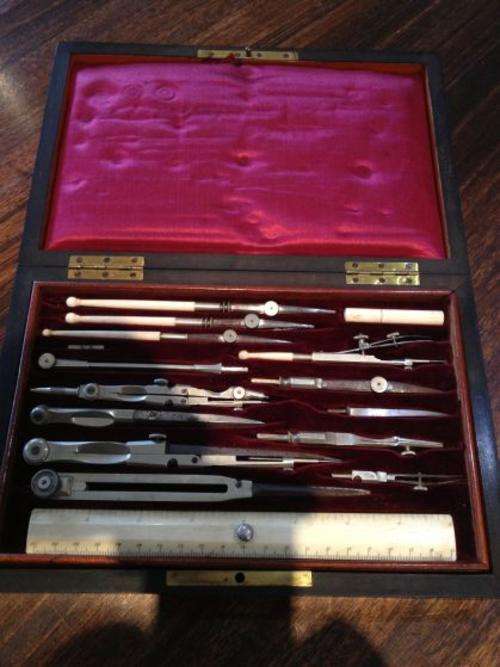 Antique French Drawing Set