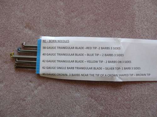 Set of 10 rooting needles - uncut