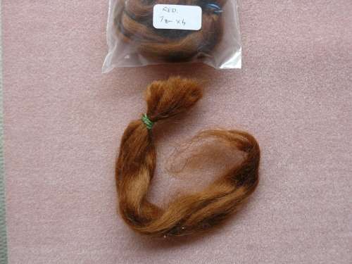 PROMOTION French Mohair for reborn dolls Red