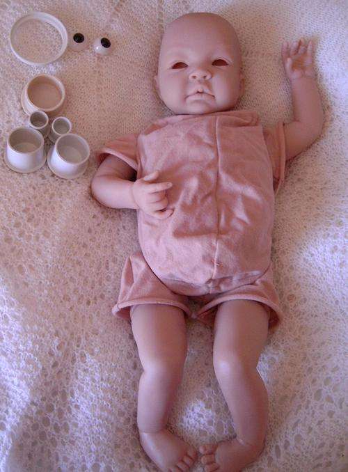Reborn unpainted Baby doll kit, Shyann - bi-racial - Courier available
