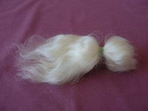 Mohair for reborn dolls -Platinum blonde