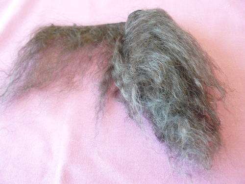 Mohair for reborn dolls dark brown slight wave