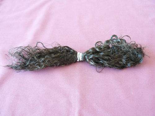 Mohair for reborn dolls curly-black