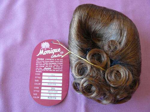 New - Synthetic Mohair Wig for reborn Doll 14-15" head circumference