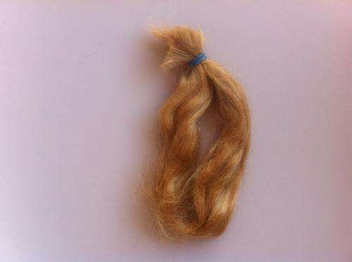 Imported French Mohair for reborn dolls -Strawberry blonde