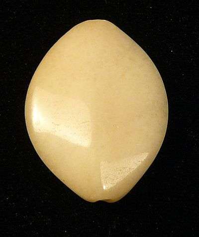 Jade Cream Blush Oval Pendant