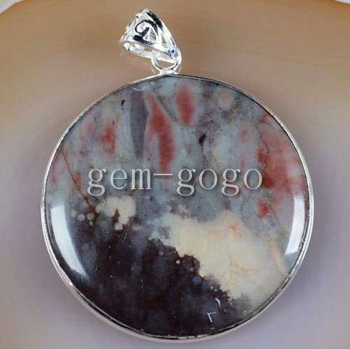 Opal Blossom pendant in silver