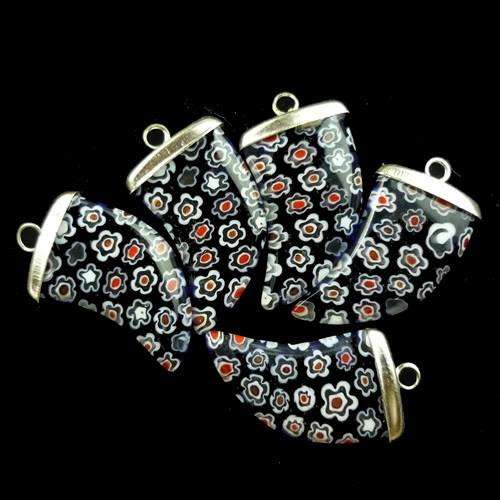 Crazy Wenesday Auction - Millefliori pendant in silver