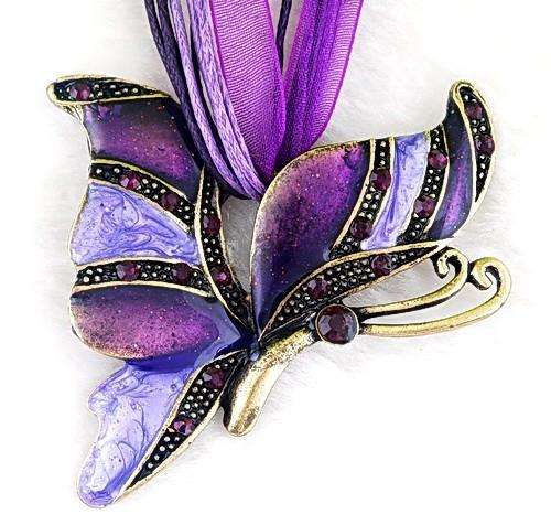 Crazy Wednesday Auction - R1 Start- Antique Bronze Butterfly enamel pendant