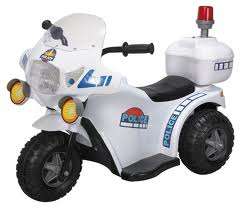 Rechargeable battery powered ride on motorbike. Hour of fun.!!!!!!!!!!White in colour