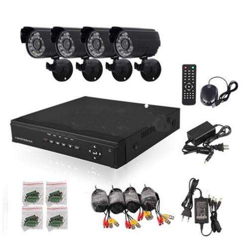 4 Camera CCTV Security Recording System With Internet & 3G Phone Viewing