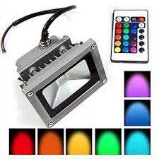 10W RGB Floodlight. 3 on auction bid per light