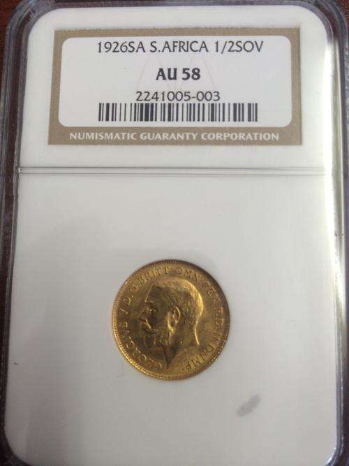 1926 SA 1/2 SOVEREIGN AU 58