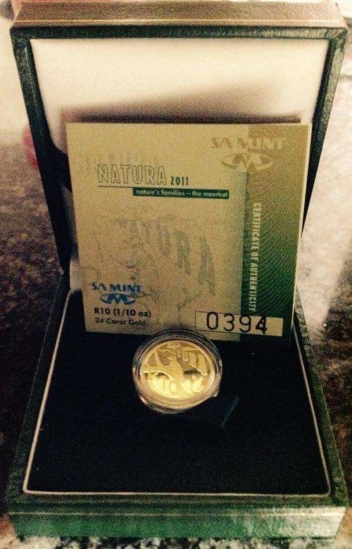 2011 R10 THE MEERKAT 1/10th GOLD PROOF